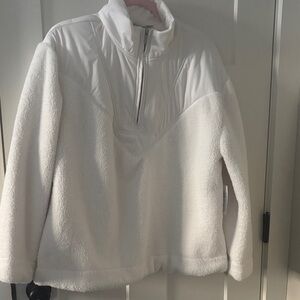 Style & Co. White Fleece Top